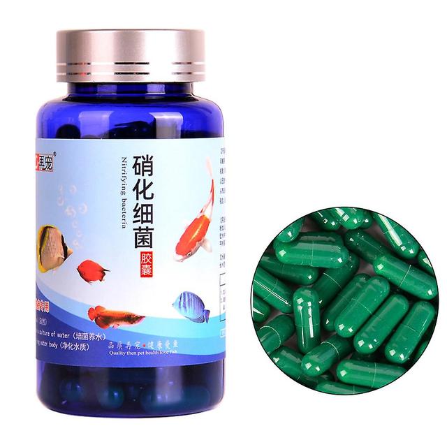 20/30/50/80/100pcs Aquarium Nitrifying Bacteria Concentrated Capsule For Fresh W 50 capsules green on Productcaster.