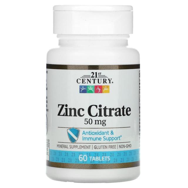 21st Century, Zinc Citrate, 50 mg, 60 Tablets on Productcaster.