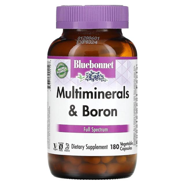 Bluebonnet Nutrition, Multiminerals & Boron, 180 Vegetable Capsules on Productcaster.