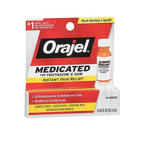 Arm & Hammer Bébé Orajel Mal de dents Soulagement de la douleur Liquide Force maximale, 0,45 oz (Paquet de 1) on Productcaster.