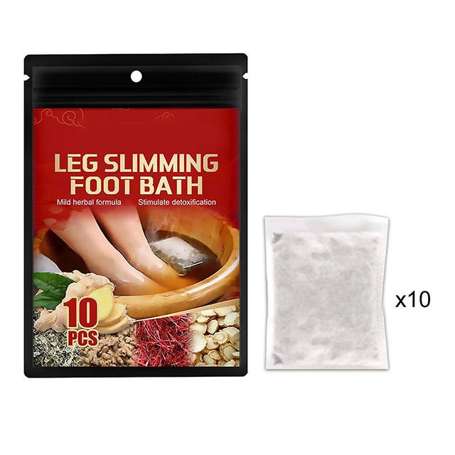 Wormwood Ginger Foot Bath Pack Dredge Lymphatics Sleep Aid Foot Soak for Women Men 10PCS on Productcaster.