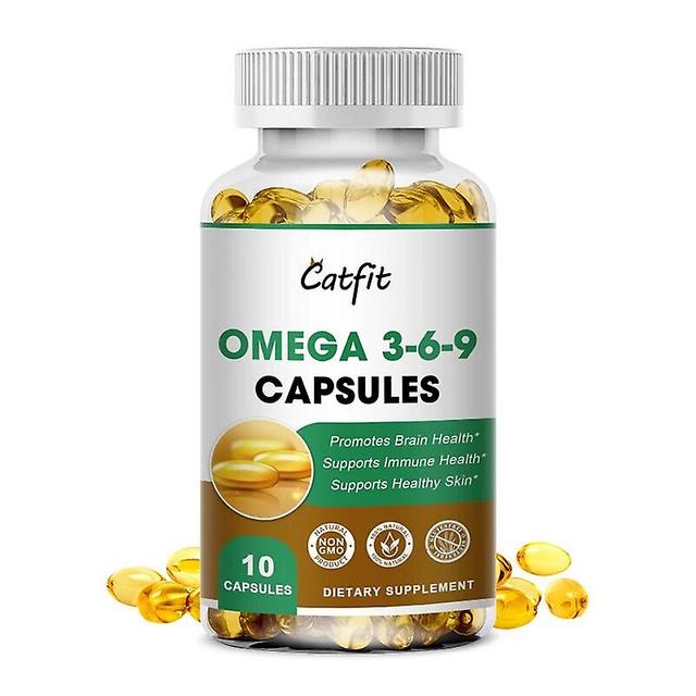 Visgaler Catfit Omega 369 Cápsulas de aceite de pescado Suplemento dietético de hígado de bacalao rico en Dha Epa para antienvejecimiento Piel Ojos... on Productcaster.