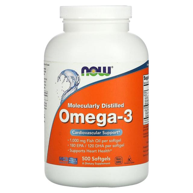 NOW Foods NU Livsmedel, Omega-3, 180 EPA / 120 DHA, 500 Softgels on Productcaster.