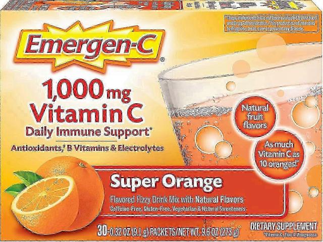 Emergen-c 1000 mg vitamin c, super orange, 30 ea on Productcaster.