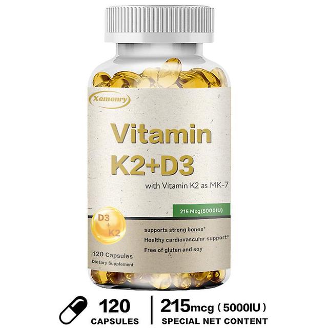 Doplnok vitamínu K2 D3 Vorallme, posilnenie imunity, podpora zubov, kostí, srdca, zdravia kĺbov, vitamínových komplexných kapsúl 120 Capsules on Productcaster.