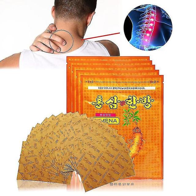 Yellow Ginseng Extract Pain Relief Patch The Cure Stiff Neck,back,joints,muscle Strain Medical Plaster Warming Adhesive Stickers on Productcaster.