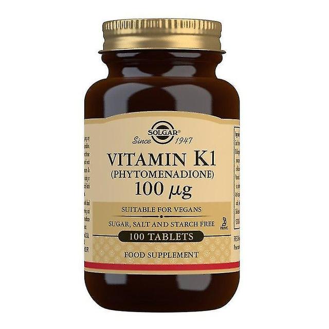 Vitamin K1 (Natural) 100ug Tablets 100 (12536662) on Productcaster.