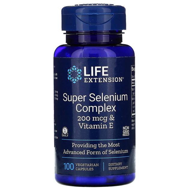 Life Extension, Super Selenium Complex & Vitamin E, 200 mcg, 100 Vegetarian Caps on Productcaster.