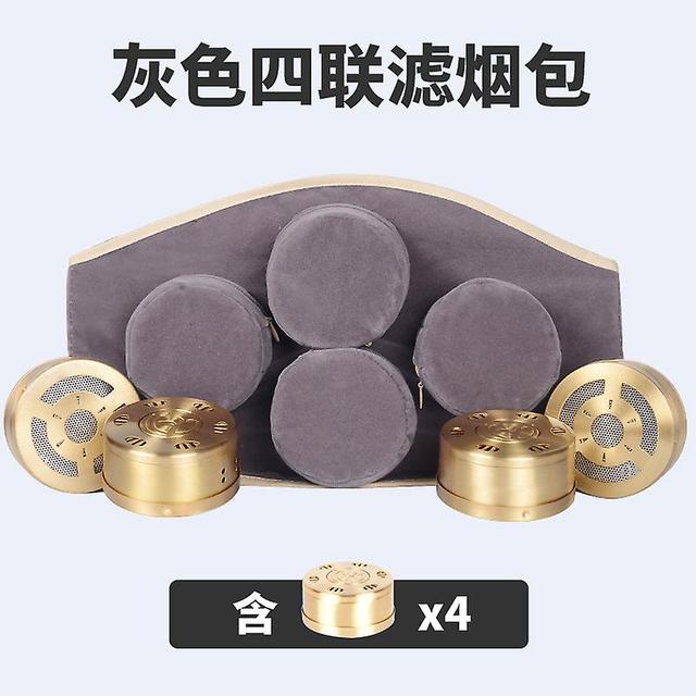 Qian Cn Herb Box Portable Moxibustion Cloth Smoke-free Thickening Multifunction Moxibustion Quadruple Moxibustion Garment gray on Productcaster.