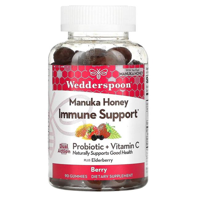 Wedderspoon, Manuka Honey, Immune Support, Berry, 90 Gummies on Productcaster.