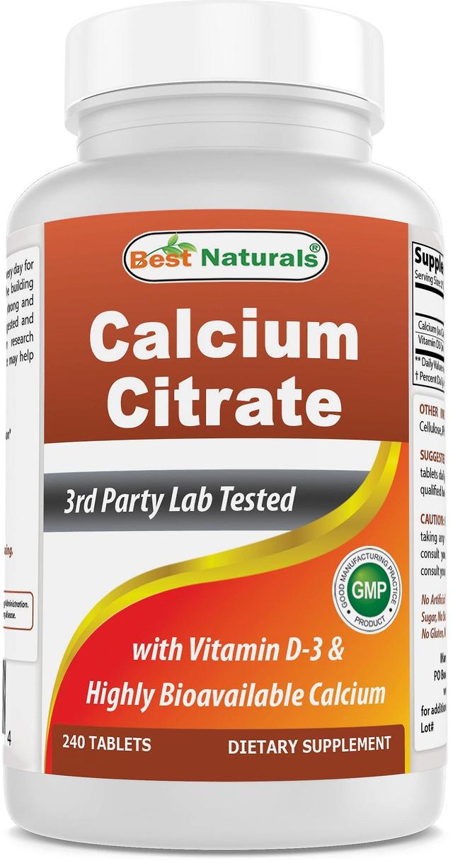 Best naturals calcium citrate with vitamin d3 240 tablets on Productcaster.