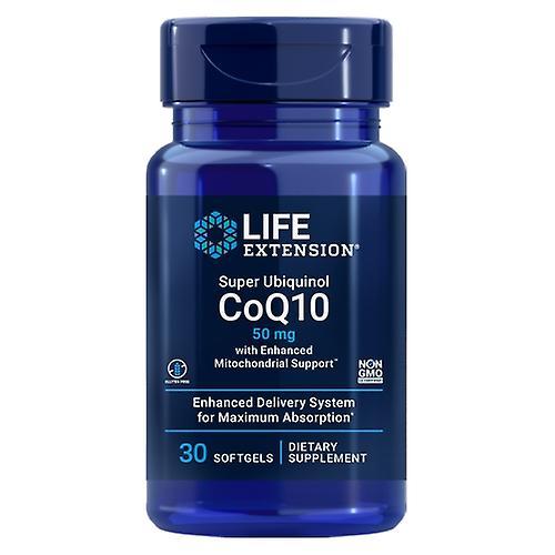 Life Extension Przedłużenie życia Super Ubichinol CoQ10,50 mg, Enhanced Mitochondrial Support 30 softgels (Opakowanie 3) on Productcaster.