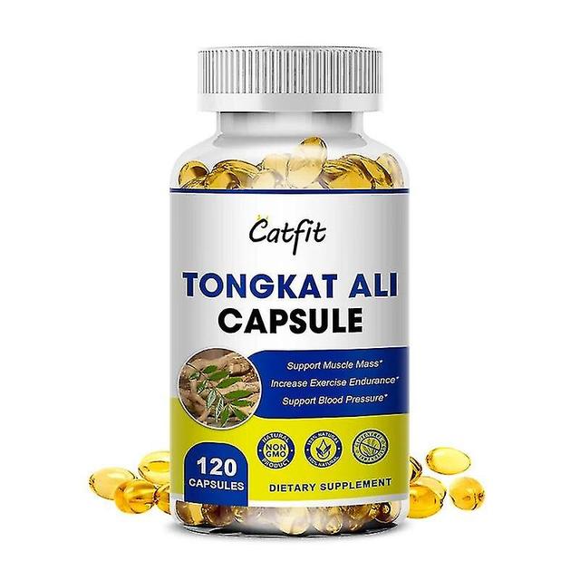 Natural Tongkat Ali Root Capsules Tongkatali Anti-fatigue Relief Gout Hormone Congestion Function Support 120pcs on Productcaster.