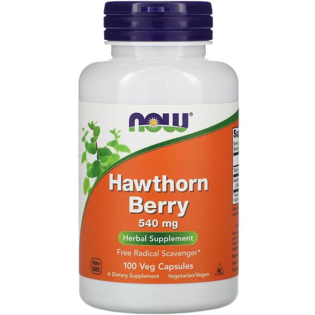 Now Foods, Hawthorn Berry, 540 mg, 100 Veg Kapsułki on Productcaster.