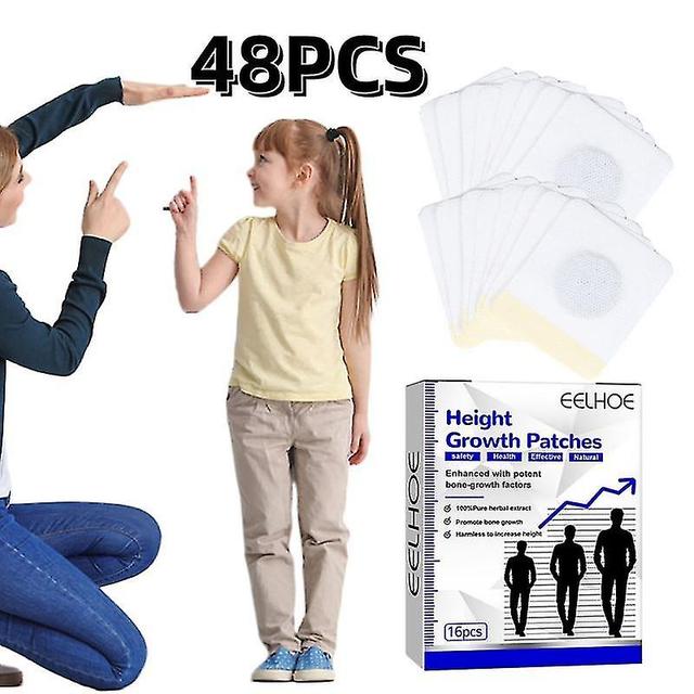 48pcs Altura Crescimento Patch Promover o Crescimento Ósseo Acupuntura Plantar Estimulação Pé Adesivo Longa Estatura Aumentar Saúde Patch on Productcaster.