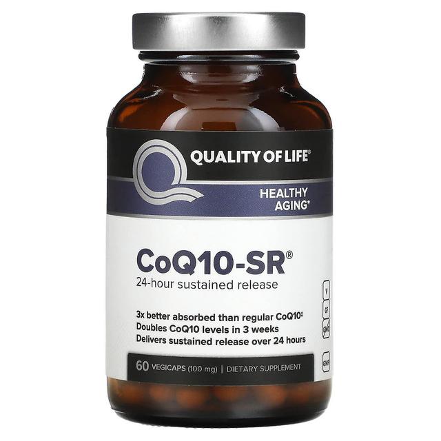 Quality of Life Labs, CoQ10-SR, 100 mg, 60 Vegicaps on Productcaster.