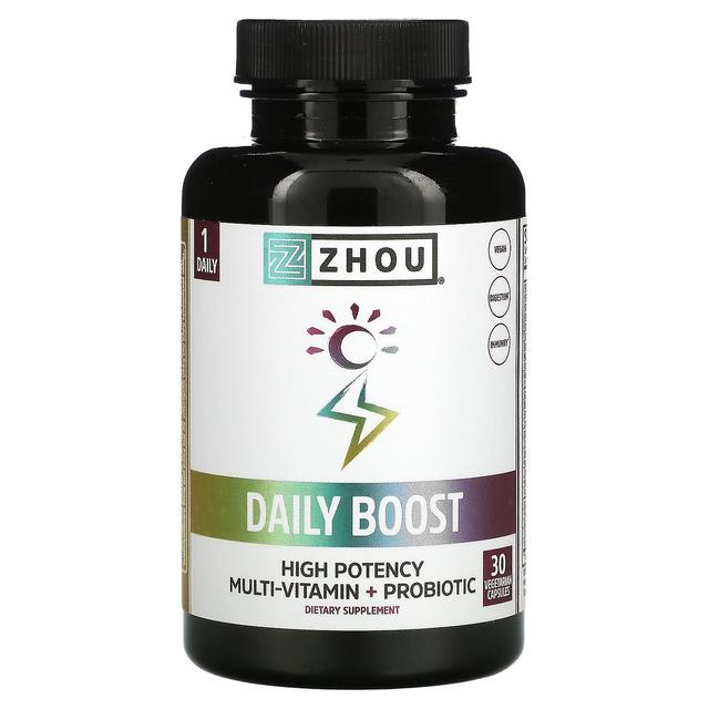 Zhou Nutrition, Daily Boost, 30 Vegetarian Capsules on Productcaster.