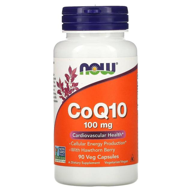 NOW Foods, CoQ10 met Hawthorn Berry, 100 mg, 90 Veg Capsules on Productcaster.