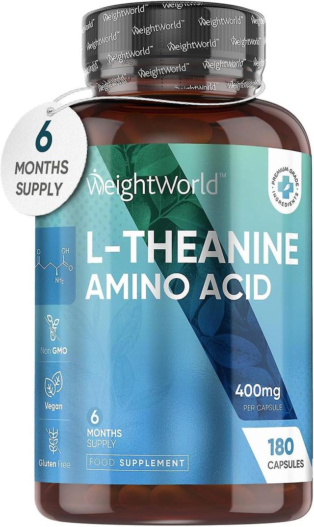 L-Theanine 180 Tablets 400mg Nootropic & Brain Health Supplement By WeightWorld on Productcaster.