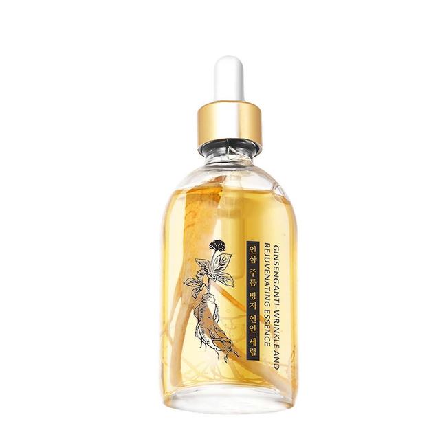 Hefansi Tomorrow Delivery Ginseng Wrinkle Wrinkle Liquid Whole Ginseng Gold Polypeptide Essence 100ml Yellow on Productcaster.