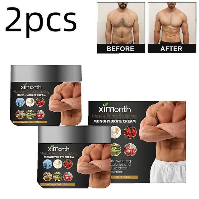 2x Men Powerful Abdominal Muscle Cream Stronger Toner Muscle Strong Cream Anti Cellulite Burn Fat Product Weight Loss Cream on Productcaster.