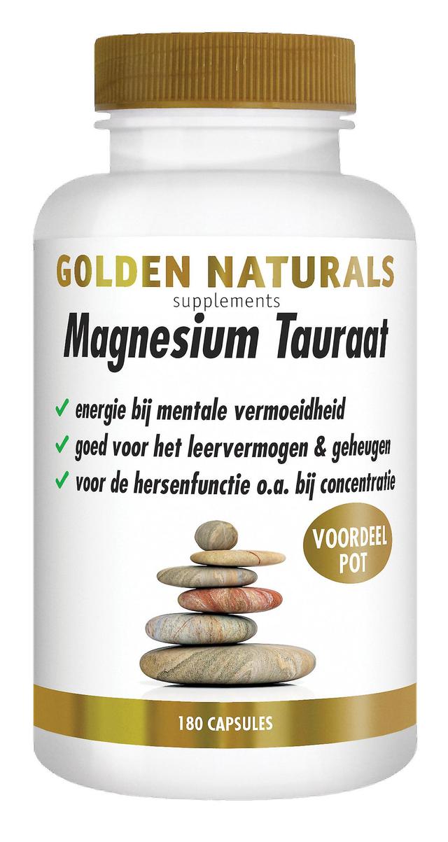 Golden Naturals Magnesio Taurato (180 Capsule Vegane) on Productcaster.