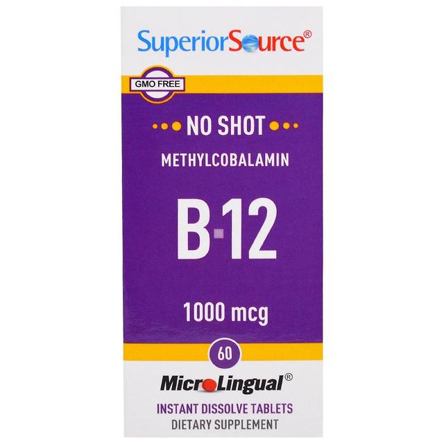 Superior Source Överlägsen Källa, Methylcobalamin B-12, 1000 mcg, 60 Tabletter on Productcaster.