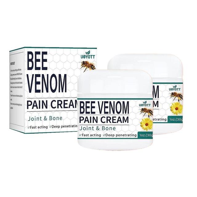 2x 30g Bee Venom Knee Pain Relief Plaster Arthritis Ointment Bone Sprain Joint Arthritis Joint Analgesic Cream For Legs Hands Arms on Productcaster.