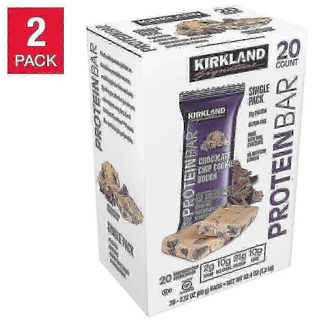 Kirkland Signature Kirkland signatur protein barer, chocolate chip cookie dough, 2 ea on Productcaster.