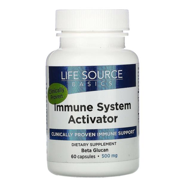 Life Source Basics (WGP Beta G Livskälla Grunderna (WGP Beta Glucan), Immunsystemet Activator, 500 mg, 60 kapslar on Productcaster.