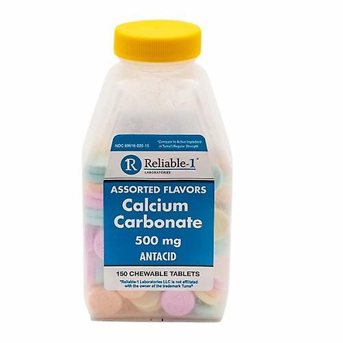 Reliable1 Calcium Carbonate Antacid, 500 mg, 150 Chewable Tabs (Pack of 4) on Productcaster.