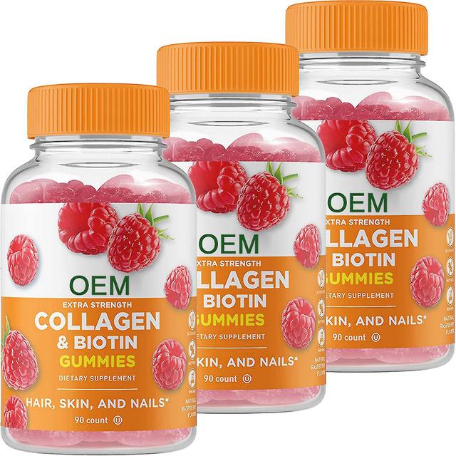 1-pak probiotika 2 milliarder Cfu + kollagen & biotin, gummier sæt - lækker, vitamintilskud, glutenfri, gmo-fri, tyggegummier 3PCS on Productcaster.