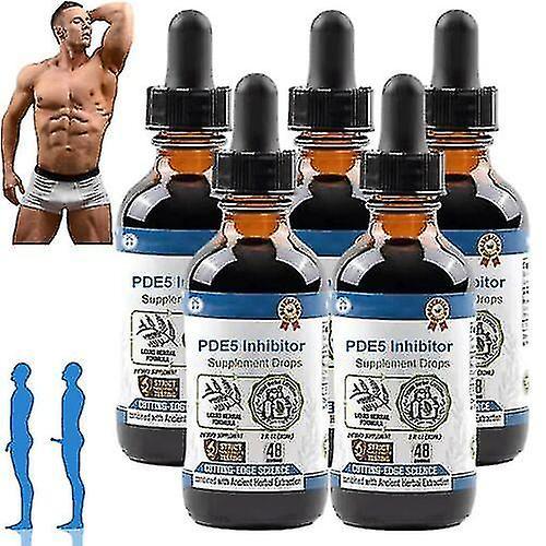 1-5kpl Mies Pde5 Inhibiittorilisä Drops Stamina Endurance &; Strength Booster Happy Wife Secret Drops 5PCS on Productcaster.