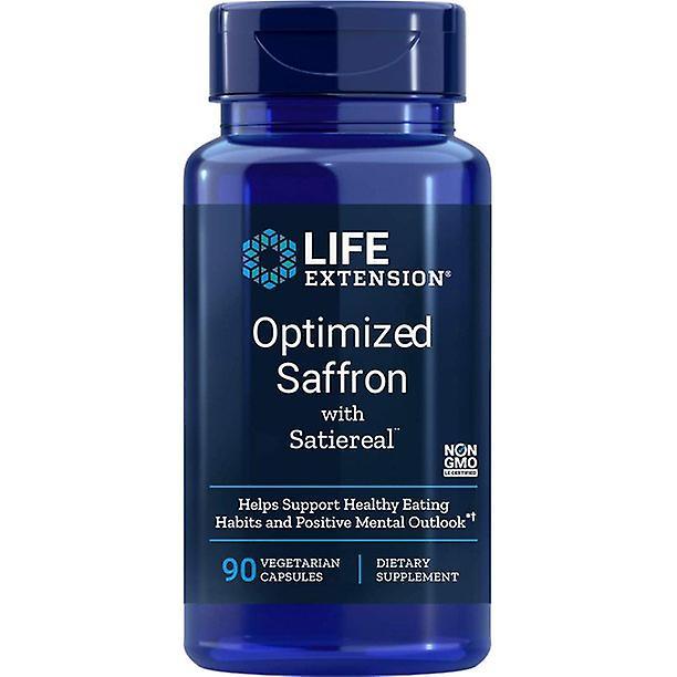 Life extension optimized saffron extract with satiereal, 90 capsule supplement on Productcaster.