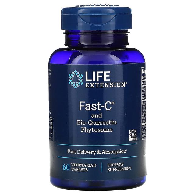 Life Extension, Fast-C e Bio-Quercetin Phytosome, 60 compresse vegetariane on Productcaster.