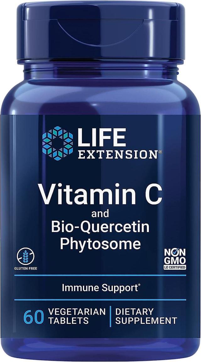 Life Extension Vitamin C and Bio-Quercetin Phytosome 60 Vegetarian Tablets on Productcaster.