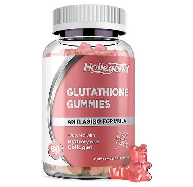 Hollegend reducerad glutation 500mg gummier, L-glutation med kollagen tuggbara kosttillskott för hudvård, leverstöd, antioxidant, immunförsvar on Productcaster.