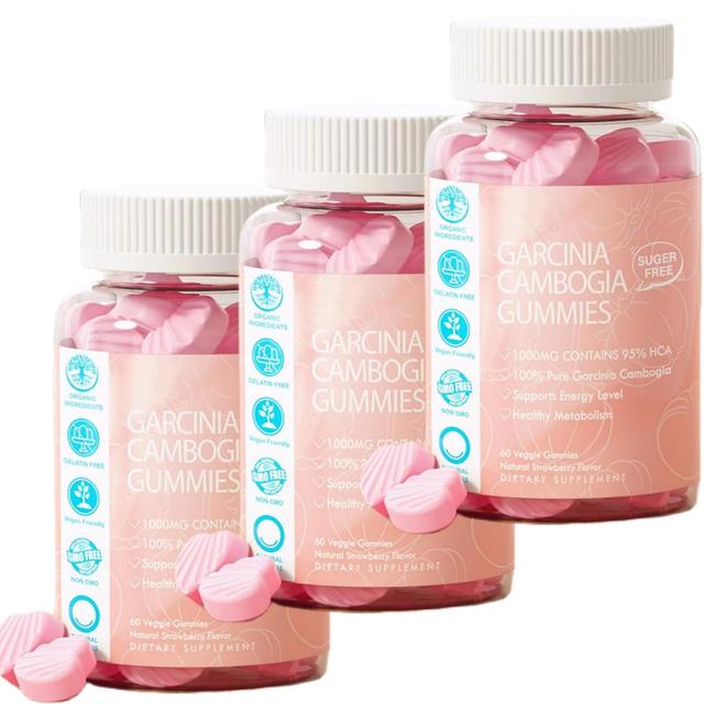 1-pack de bonbons gélifiés Garcinia Cambogia sans sucre avec L-carnitine, cétones de framboise, chrome, grain de café vert stimulant le métabolisme... on Productcaster.