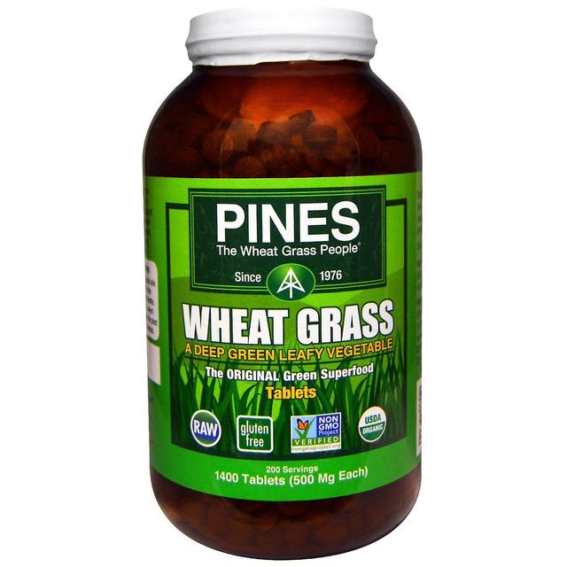 Pines International, Organic Pines vehnä ruoho, 500 mg, 1400 tablettia on Productcaster.