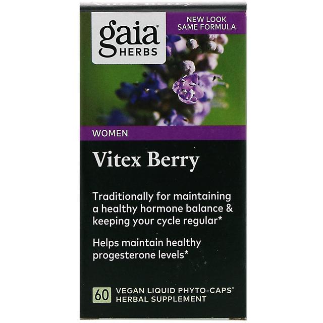 Gaia Herbs Gaia Ervas, Vitex Berry, 60 Phyto-Caps Líquidos Veganos on Productcaster.