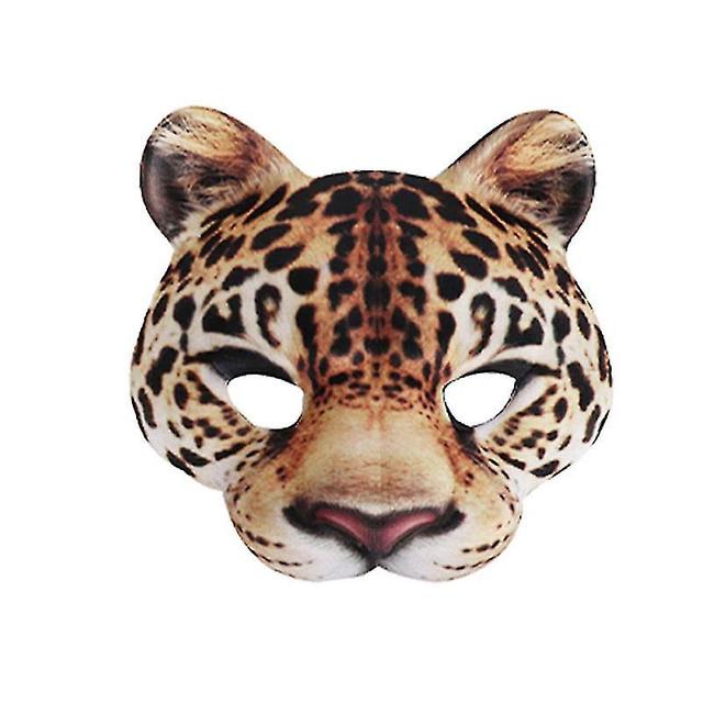 Demi Masque Pour Femme, Lopard, Impression Raliste, Lastique, Carnaval, Halloween, Carnaval, Soire on Productcaster.