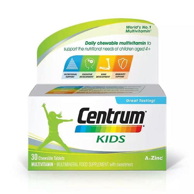 Centrum Kids Multi-Vitamin & Mineral Tuggtablett 30 Tabletter on Productcaster.