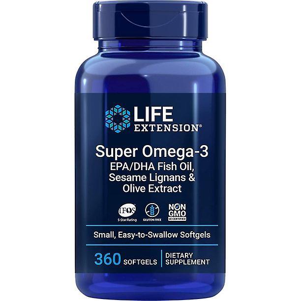 Life Extension Lebensdauerverlängerung Super Omega-3, 360 Softgels on Productcaster.