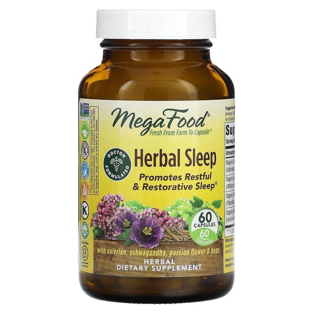 MegaFood, Herbal Sleep, 60 Capsules on Productcaster.