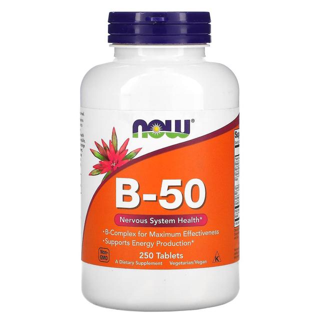 NOW Foods, B-50, 250 Tablets on Productcaster.