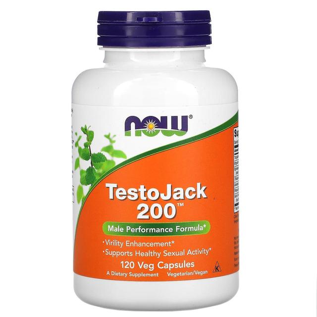 NOW Foods, TestoJack 200, 120 vegetarische Kapseln on Productcaster.