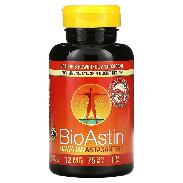 Nutrex Hawaii, BioAstin, Hawaiian Astaxanthin, 12 mg, 75 Soft Gels on Productcaster.