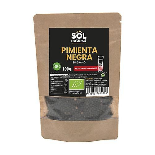 Sol Natural Organic black peppercorns 100 g on Productcaster.