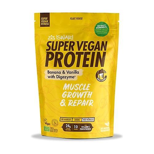 Iswari Banana Vanilla Super Vegan Protein 350 g of powder (Vanilla - Hemp - Banana) on Productcaster.