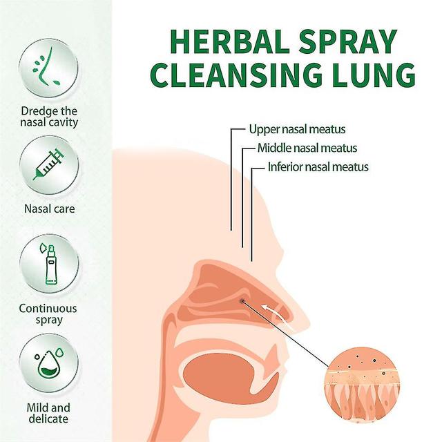 Natural Herbal Repair Oral Spray 30ml Lung Support Relief Cough Dry Itchy Throat Fresh Breath Body Care Health Care 1pc on Productcaster.